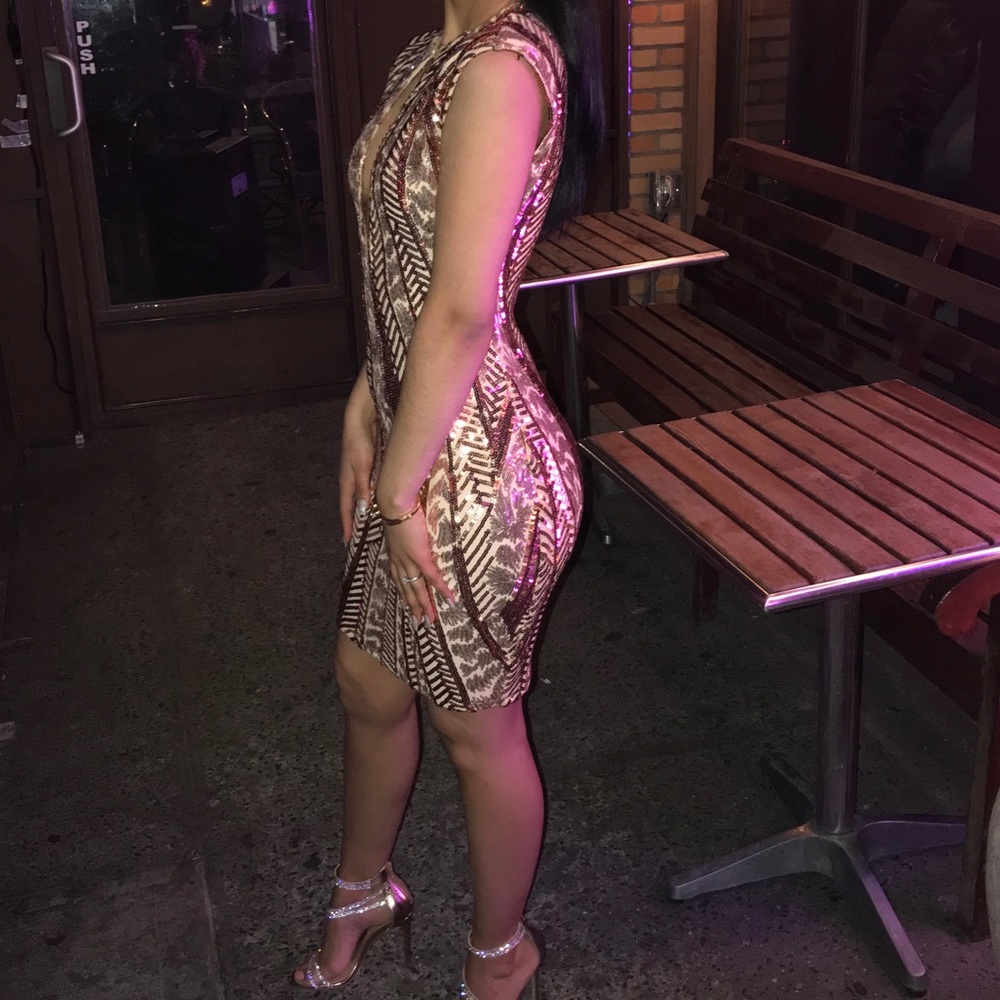 Rose Gold Dress - Picture 3 of 3